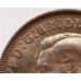 AUSTRALIA 1950Y. HALF 1/2 PENNY . VARIETY . WIRE IN DIE and DIE CRACKS